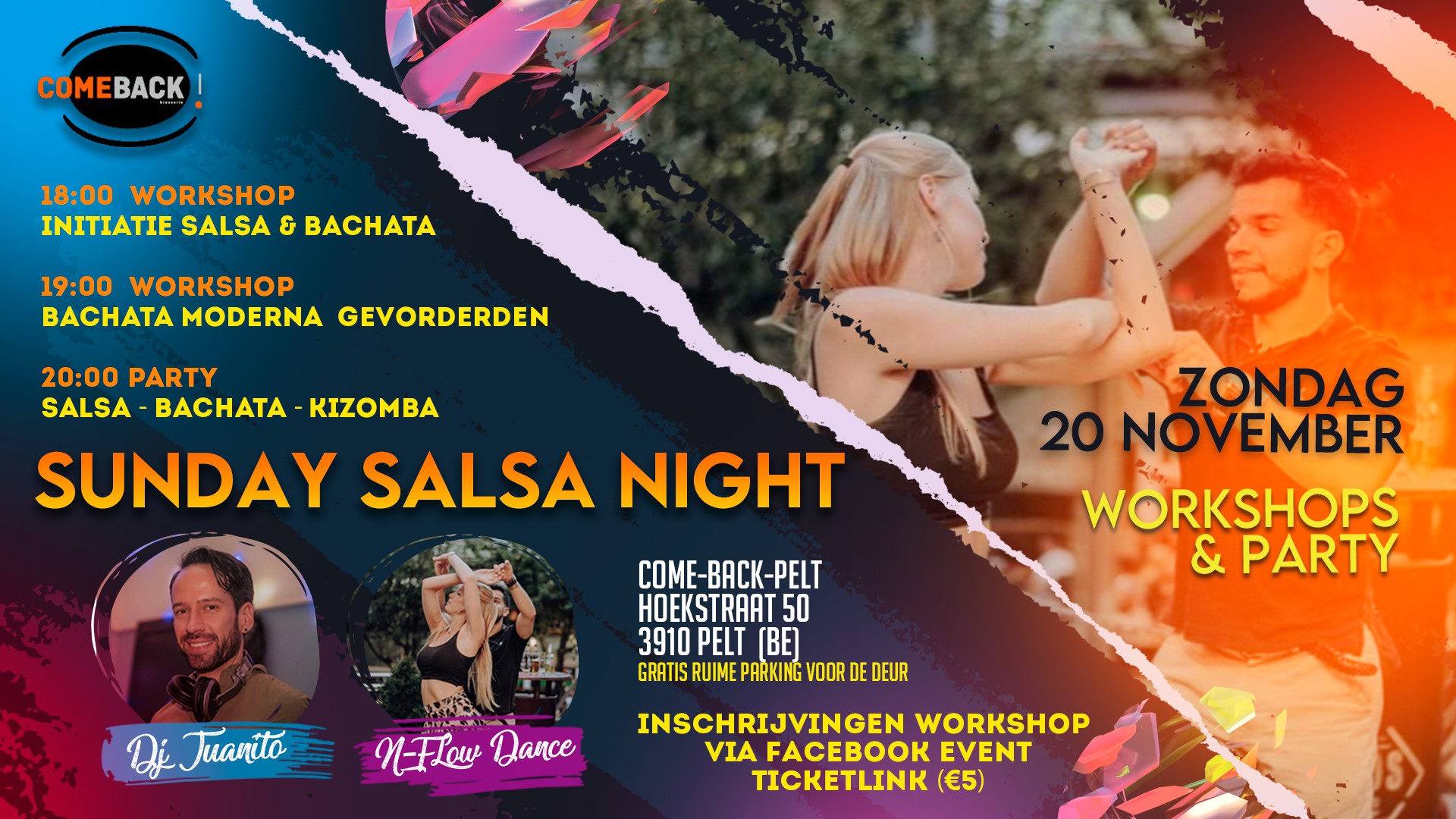 Sunday Salsa Night @ Come-Back-Pelt