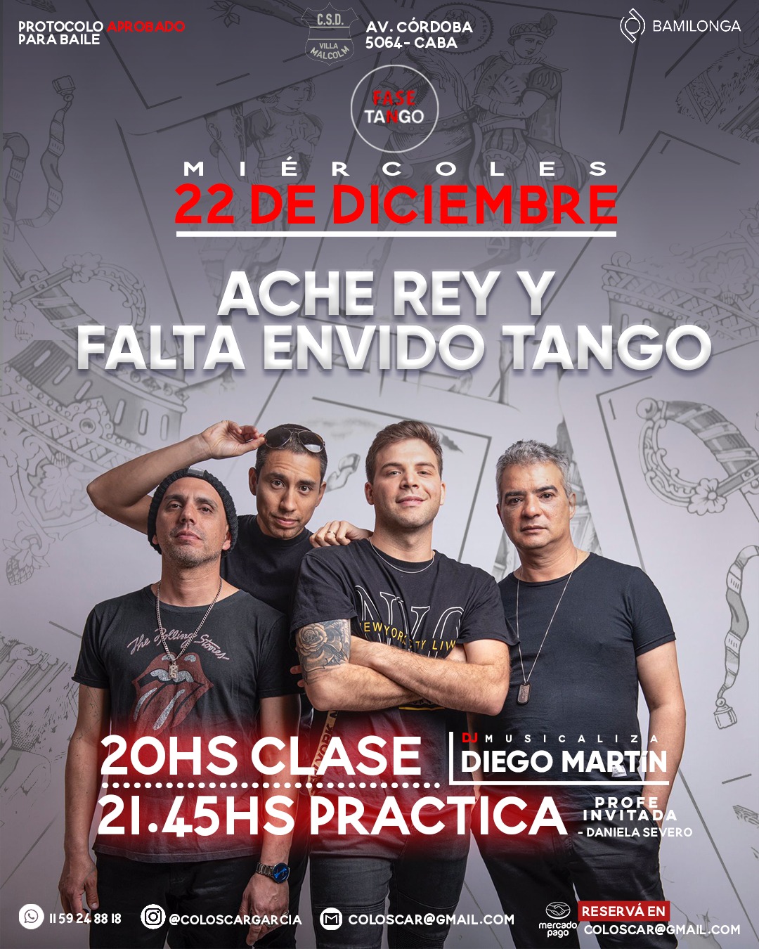 Celebramos el Tango con Ache Rey, clase previa y toda la onda!!