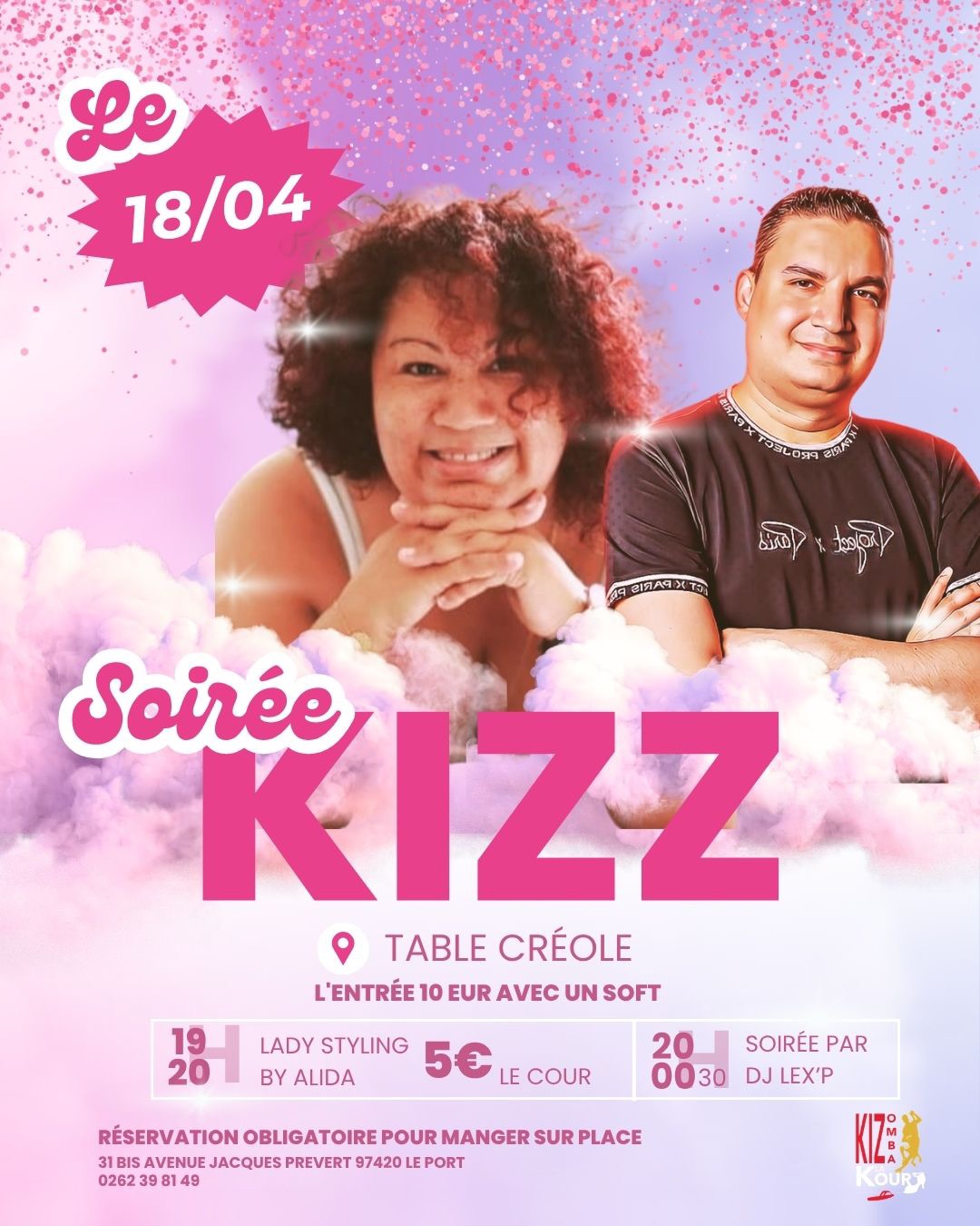 Soirée kizz la Kour