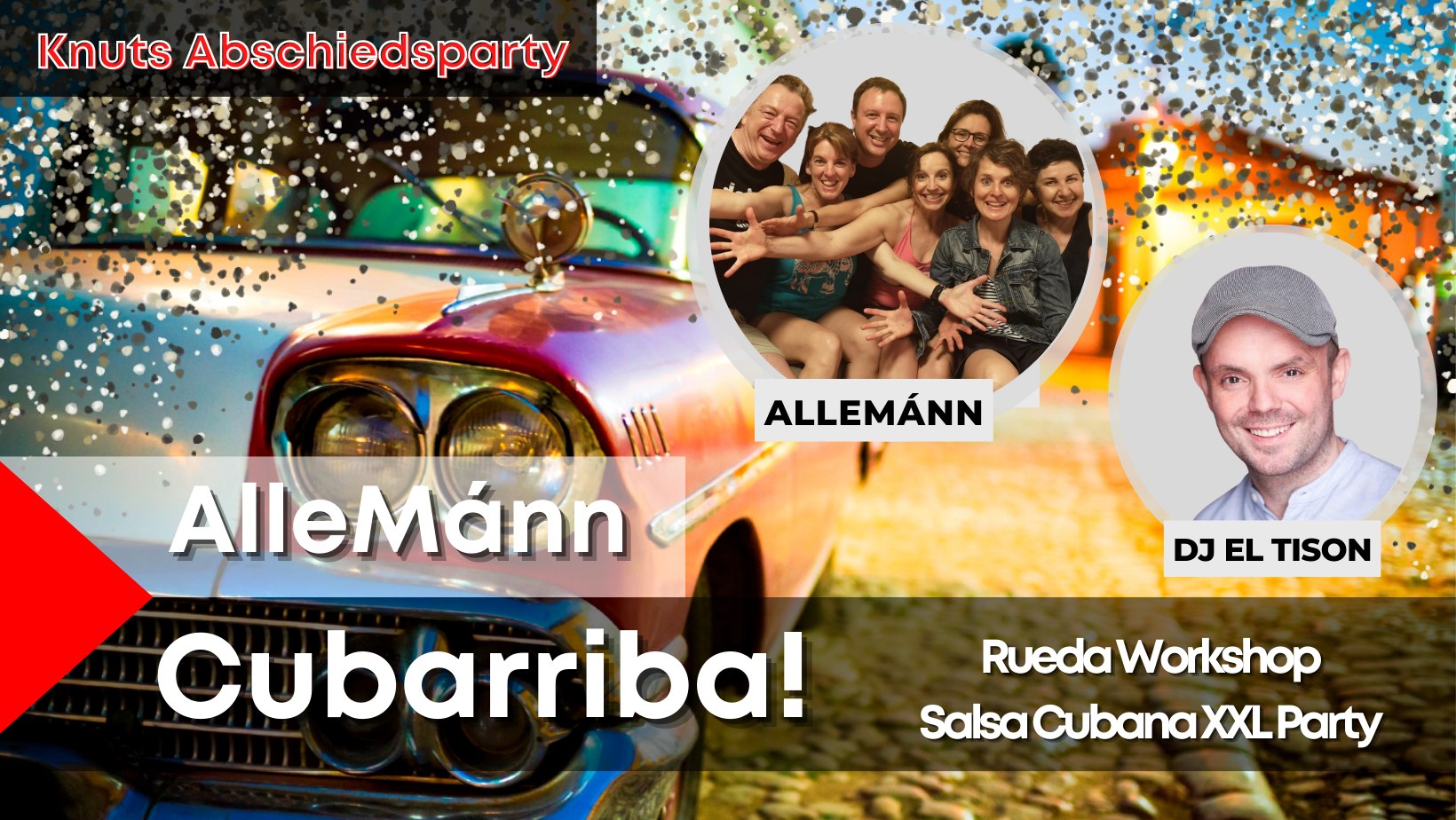 Cubarriba - Glitzer Edition! Rueda Workshop Salsa Cubana XXL mit Dj El TiSon + Bachata Lounge