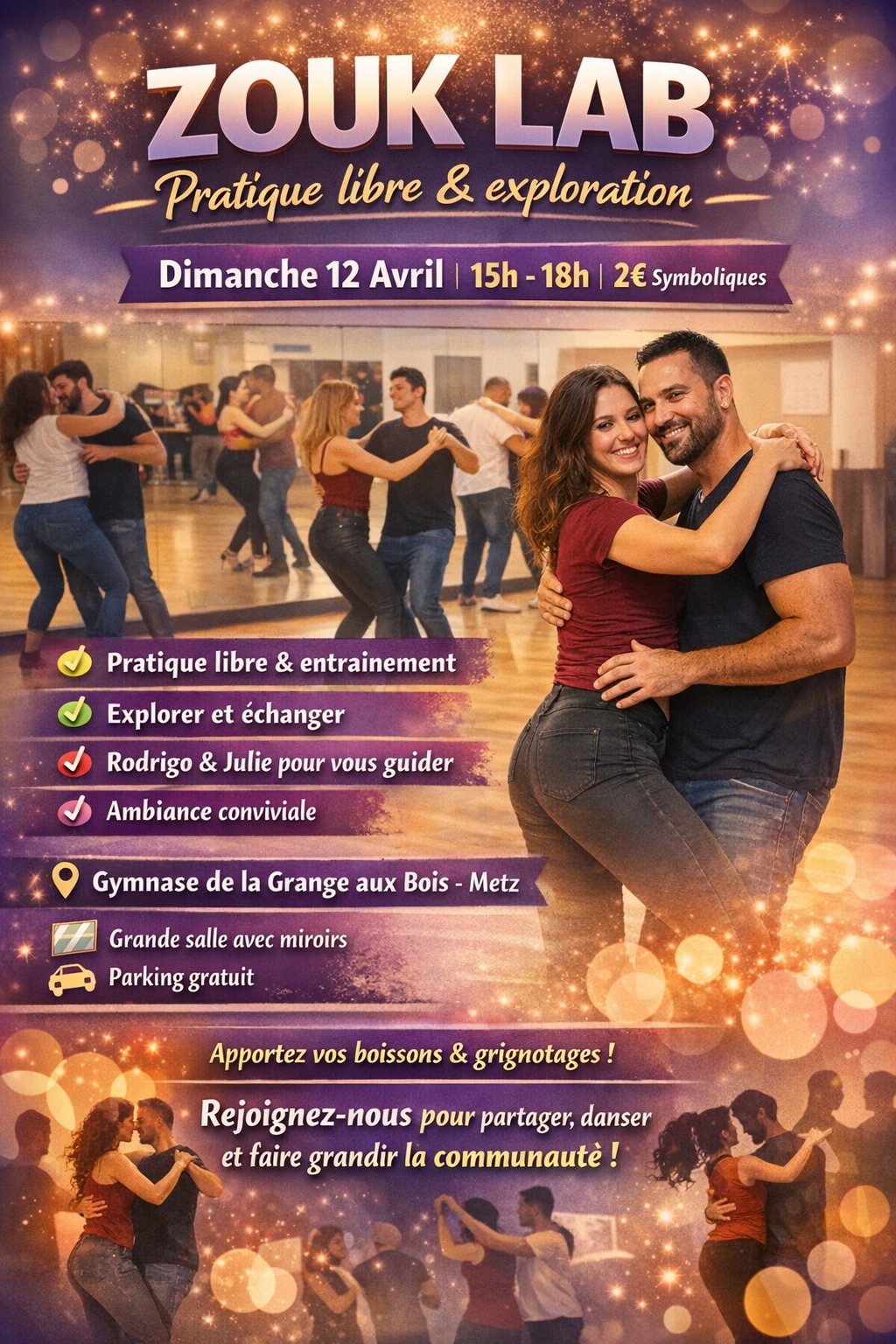 ZOUK LAB ~ Pratique libre & exploration ✨
