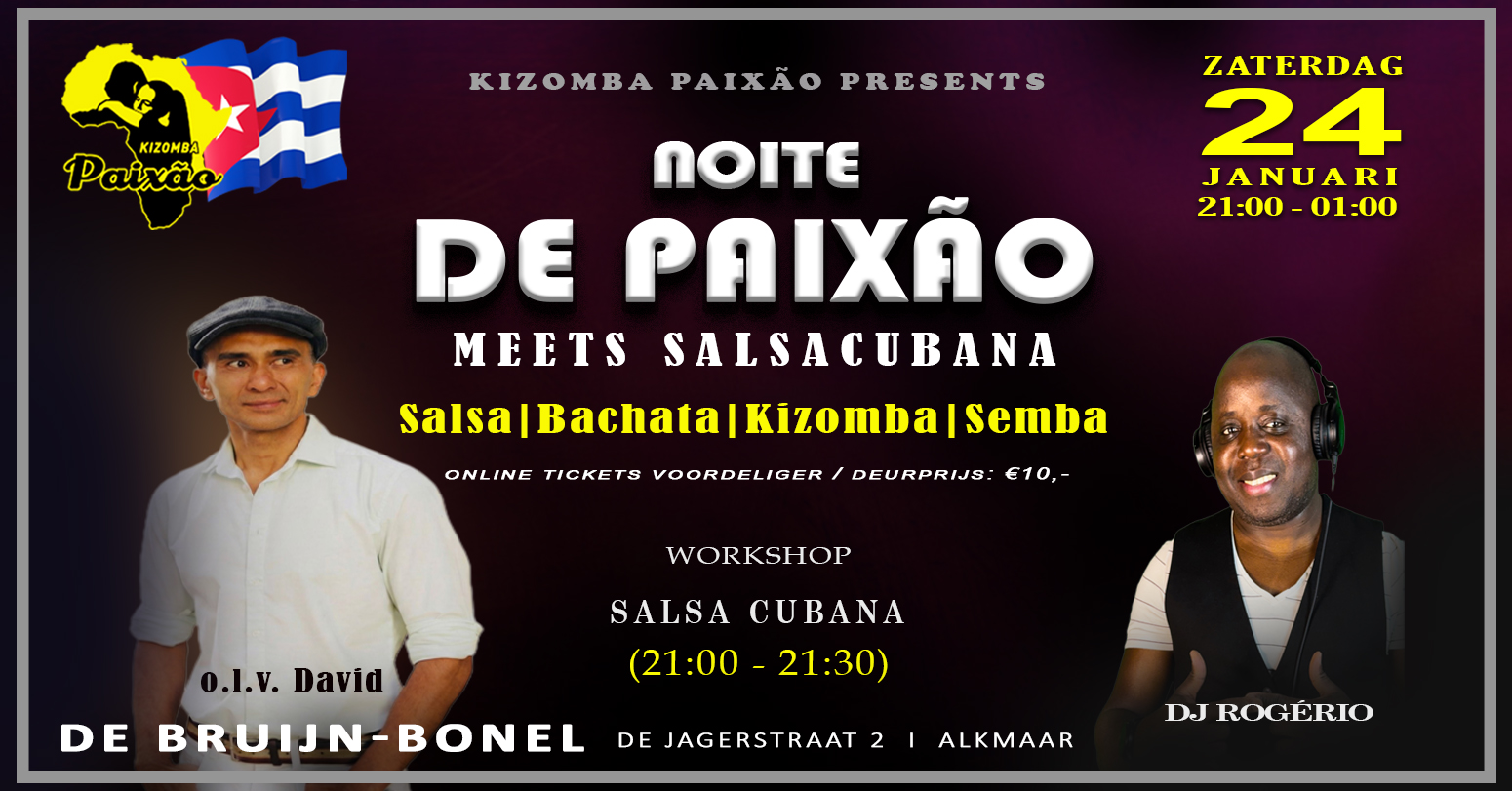 NOITE DE PAIXÃO - Salsa Bachata Kizomba Semba