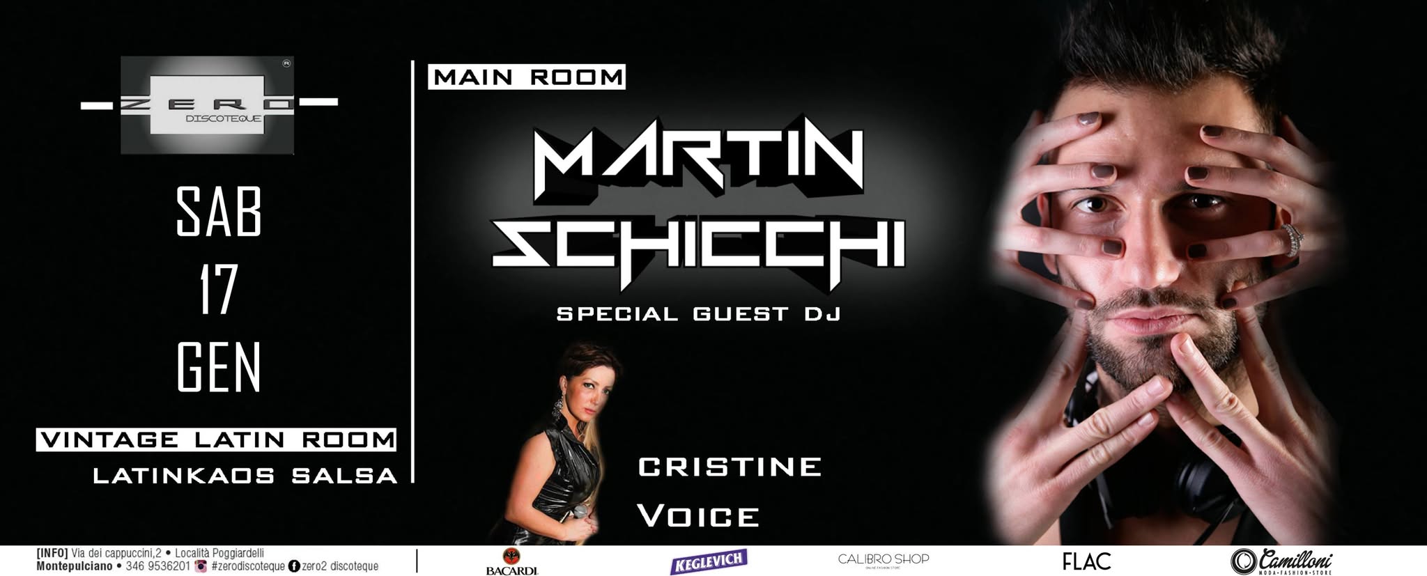 Sabato 17 Gennaio MARTIN SCHICCHI Vs. Cristine Special Guest