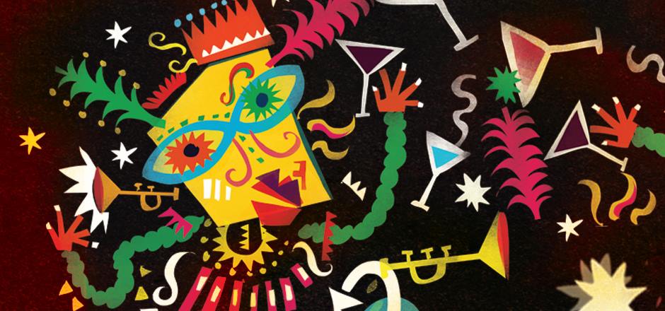 Mardi Gras New Year's Eve at The Boat Shed
