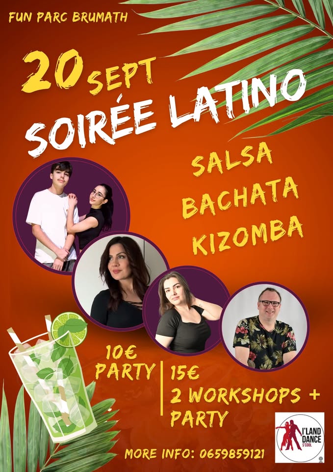 SOIRÉE LATINO 20 SEPTEMBRE SALSA BACHATA KIZOMBA 🎉
