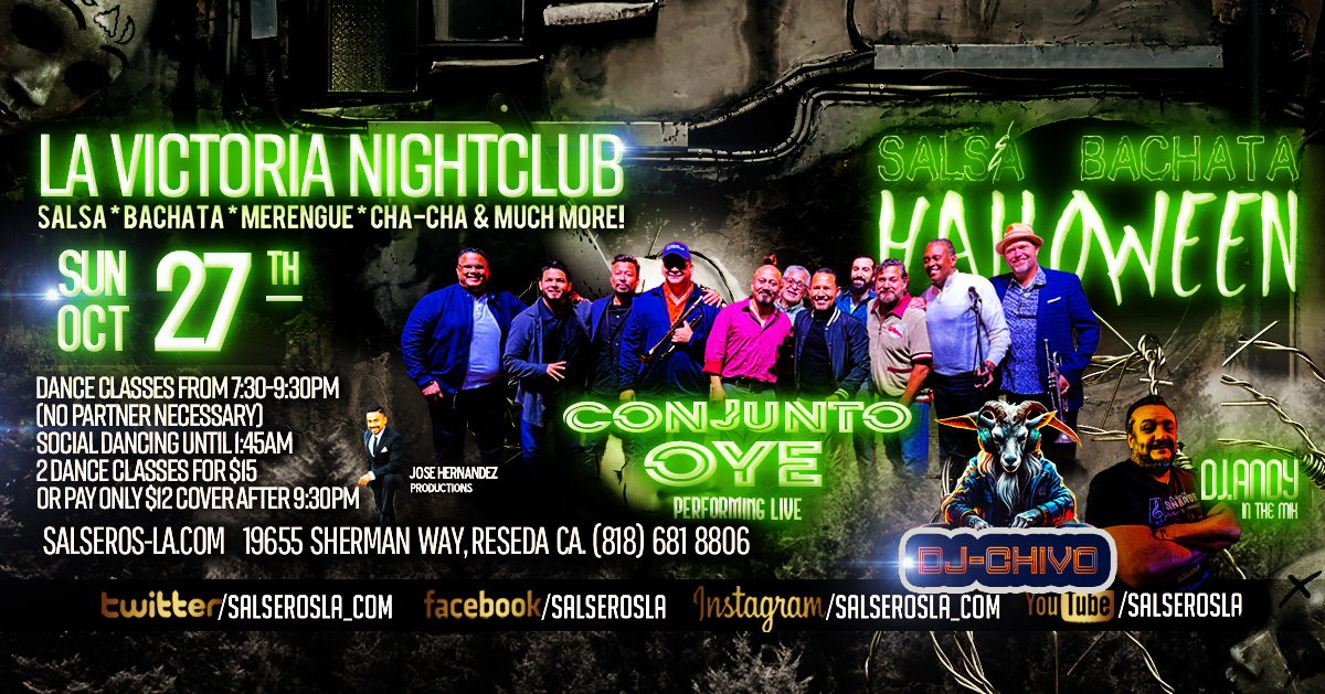 La Victoria Nightclub Pre-Halloween Salsa and Bachata night!