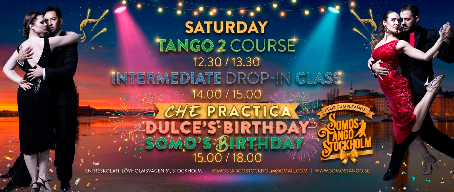 🌟Dulce’s Birthday and the Anniversary of the School Tango 2, Intermediate Class & CHE Practica🌟