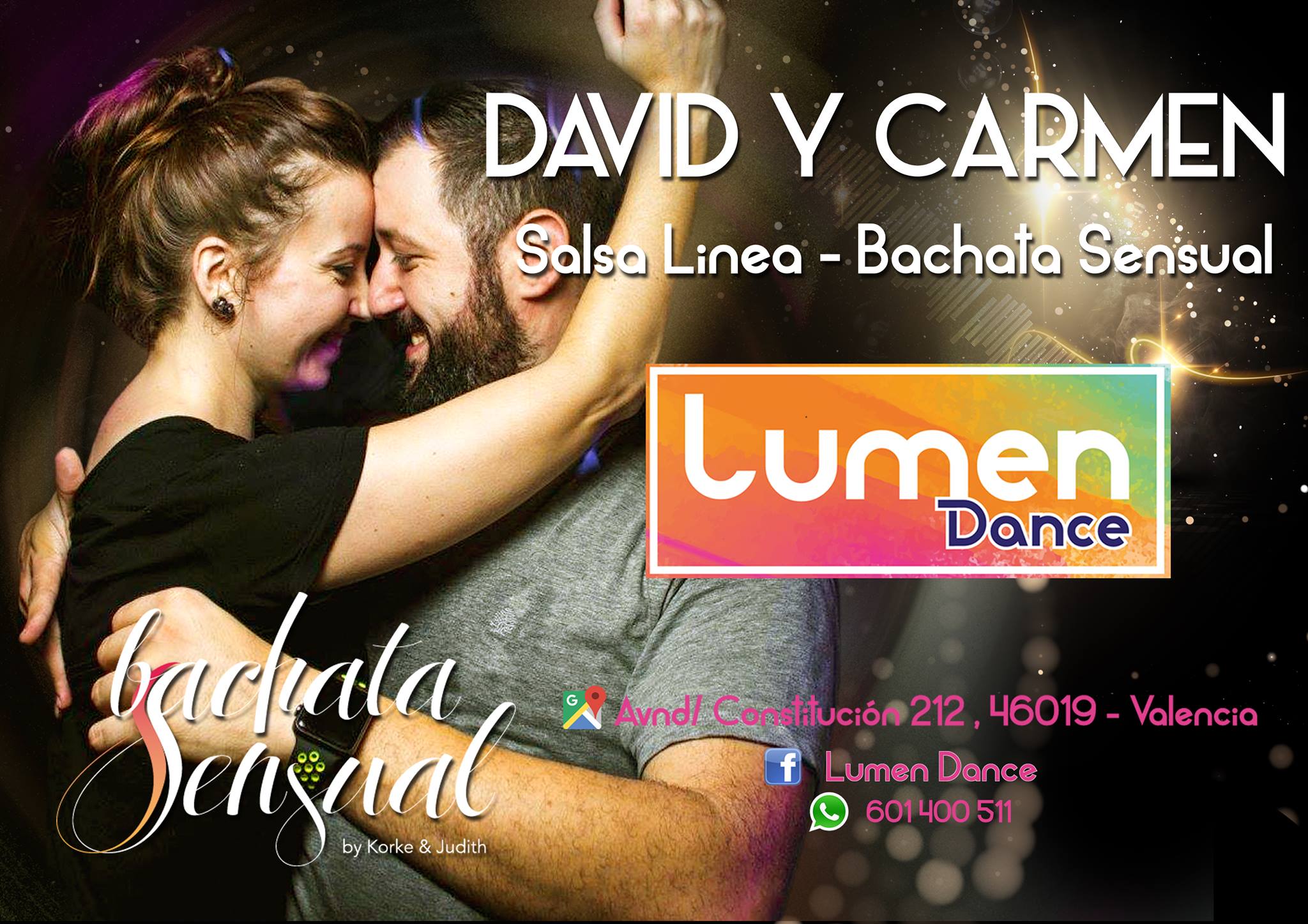 Bachata Sensual Iniciacion - David y Carmen en Lumen Dance
