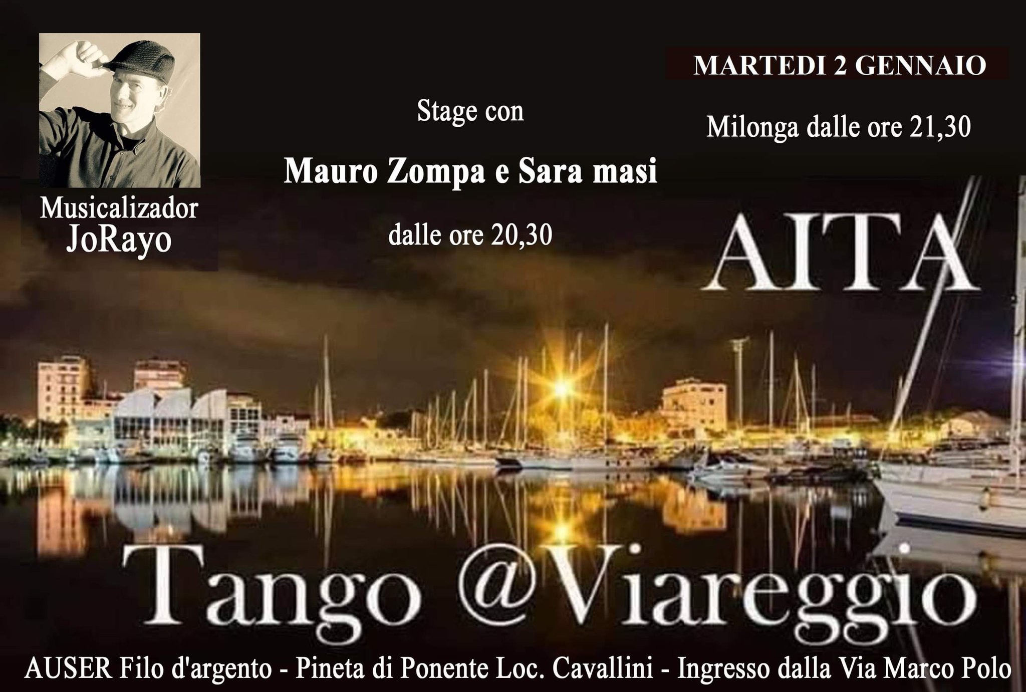Stage e milonga a Viareggio