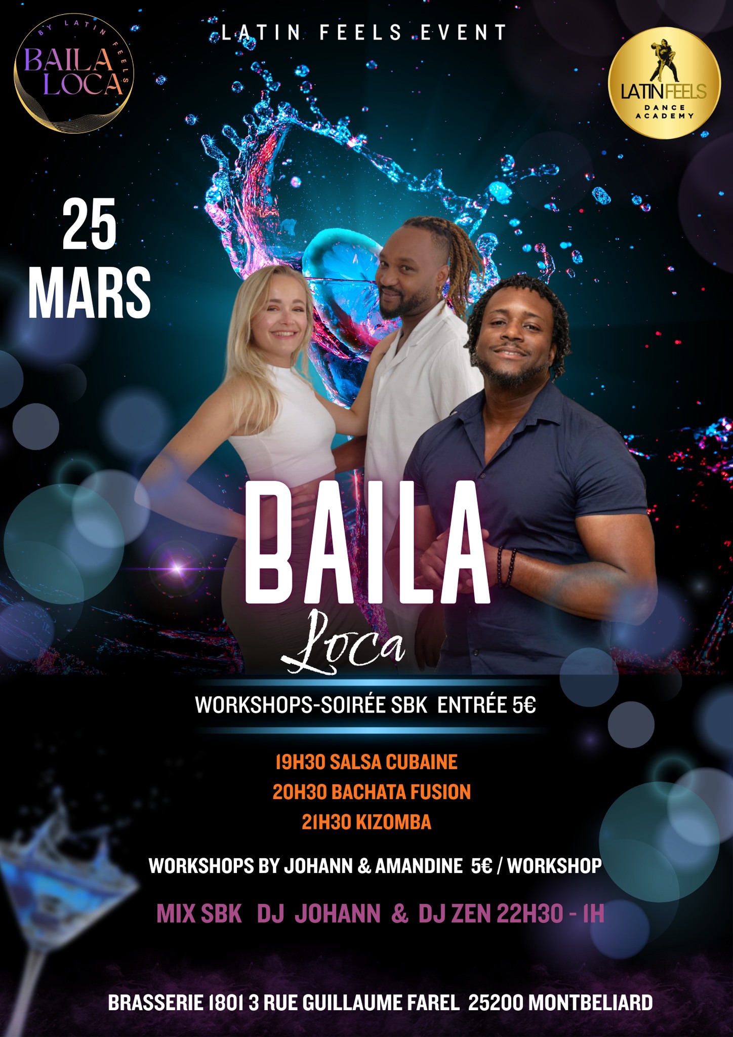 BAILA LOCA ( Cours- Soirée SBK)