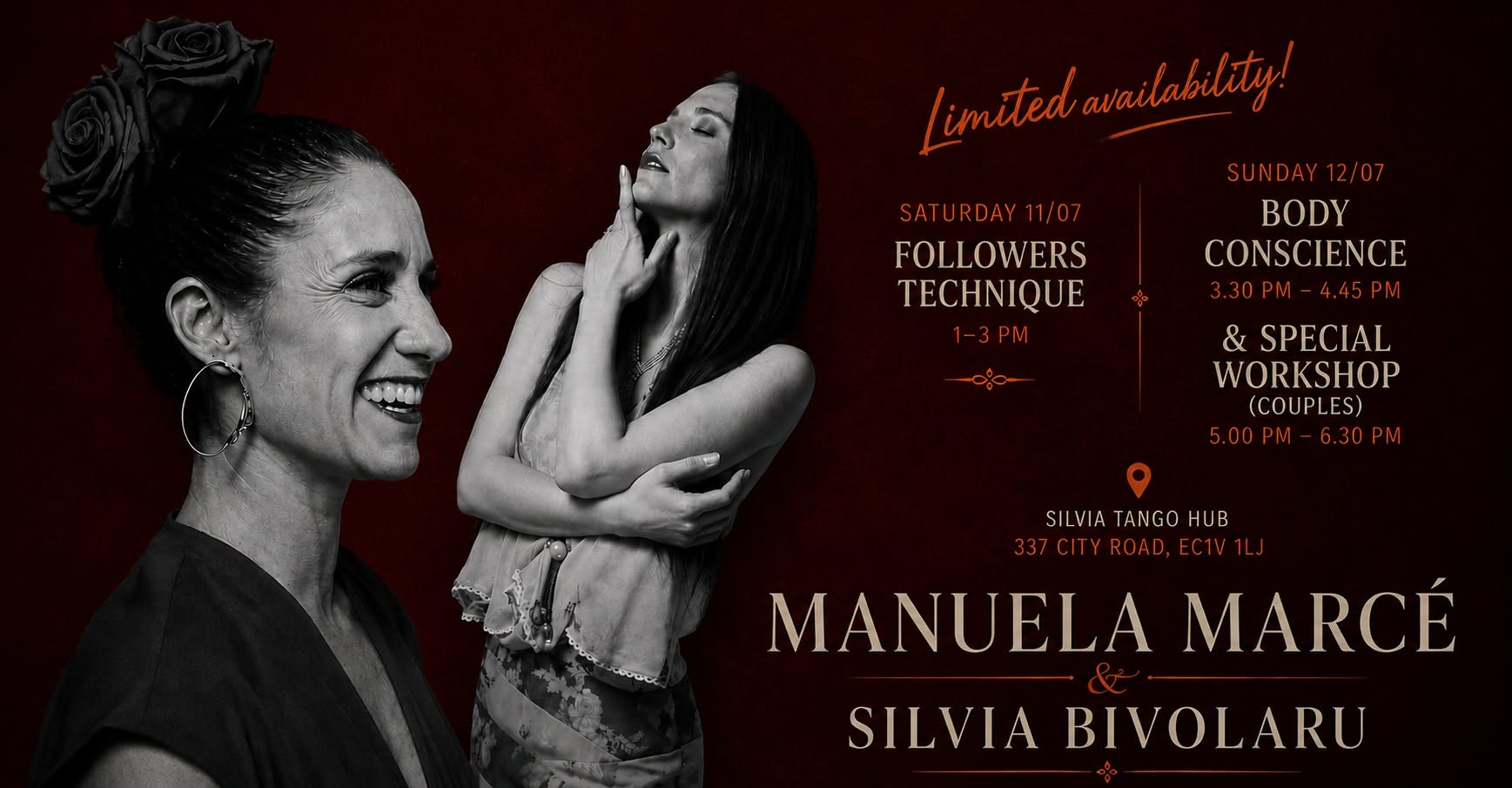 Manuela Marcé & Silvia Bivolaru workshops