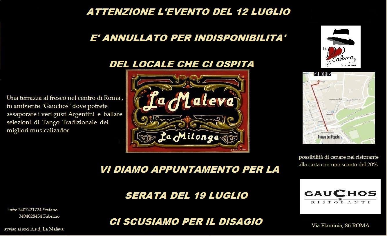La Maleva Una Sera D'amore Evento Annullato