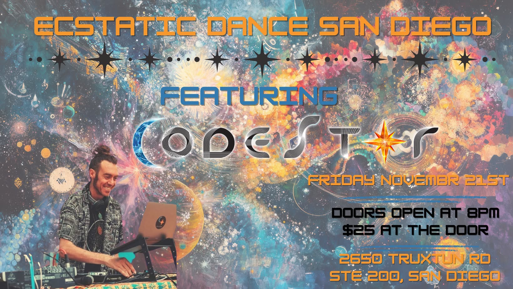Ecstatic Dance San Diego Featuring CodeStar