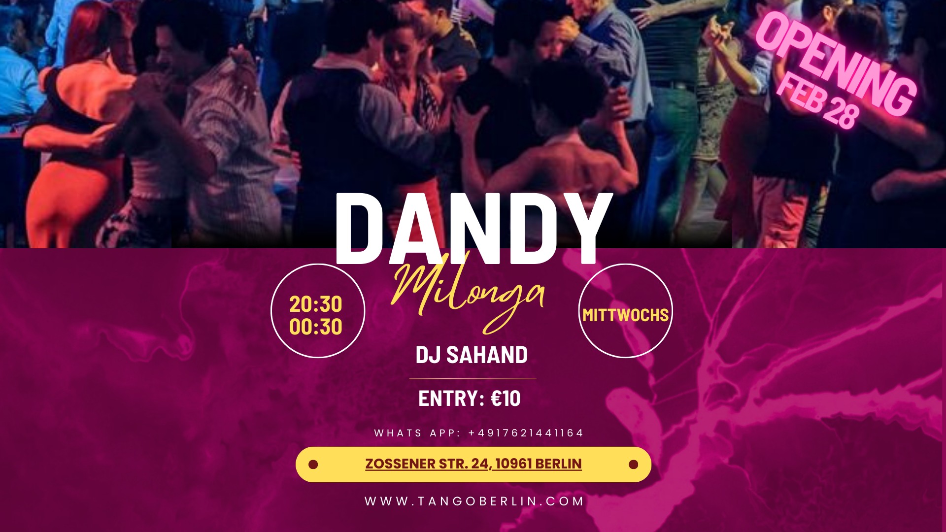 NEW! Dandy Milonga in Kreuzberg am Mittwochs