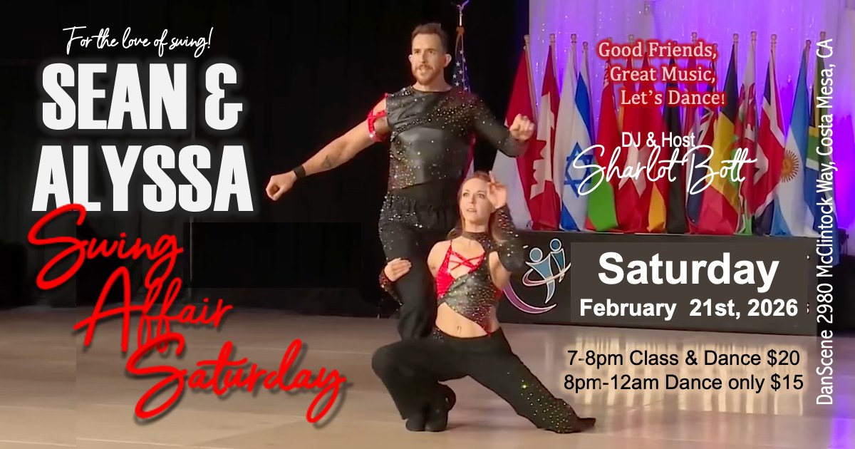 Swing Affair Saturday Presents Sean & Alyssa MeKeever