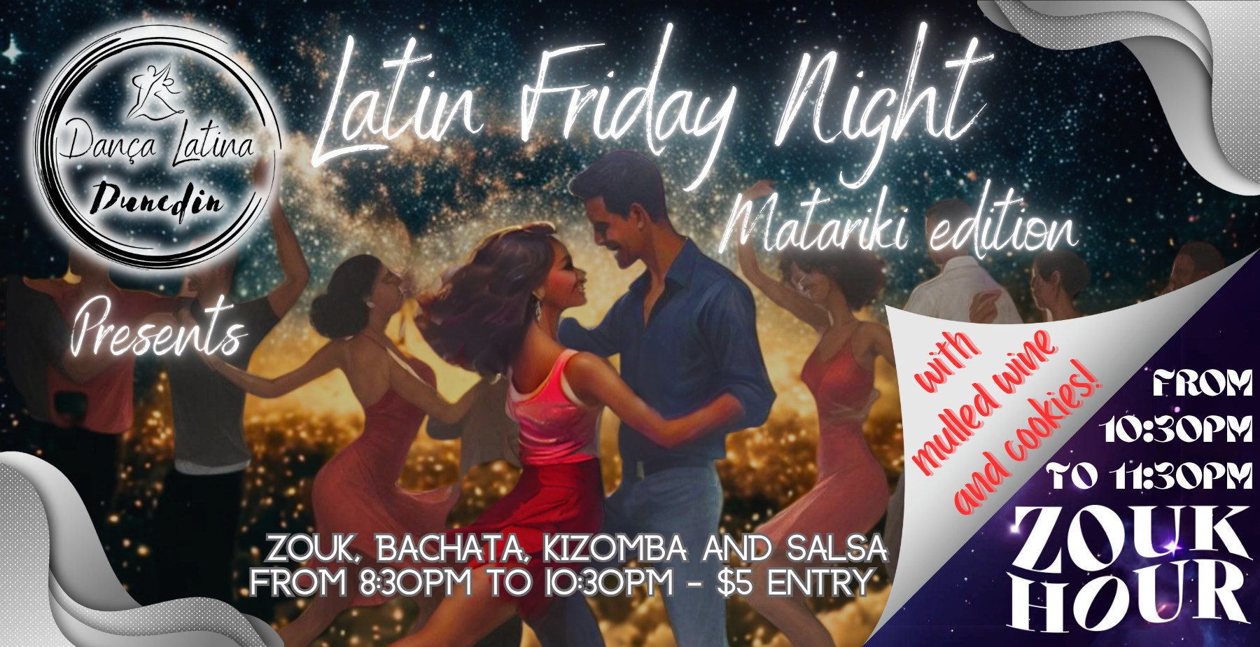 Latin Friday Night + Zouk Hour - Matariki edition