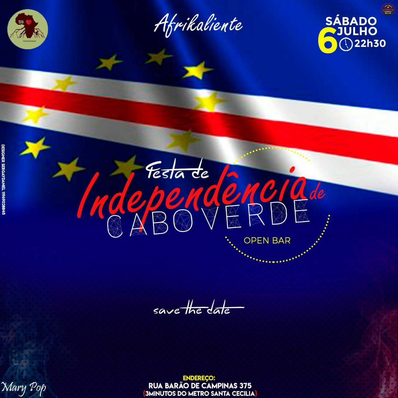 Afrikaliente Festa de Independência de Cabo Verde (OPEN Bar)