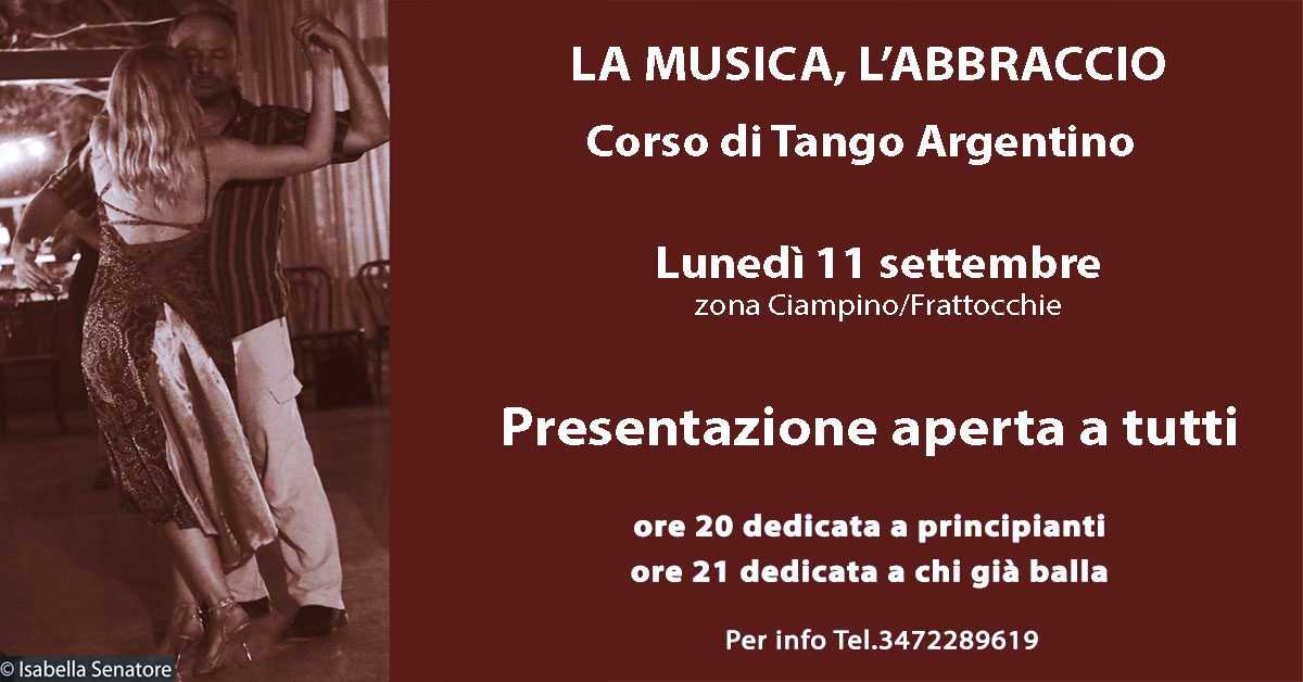 Presentazione Corso Tango Argentino