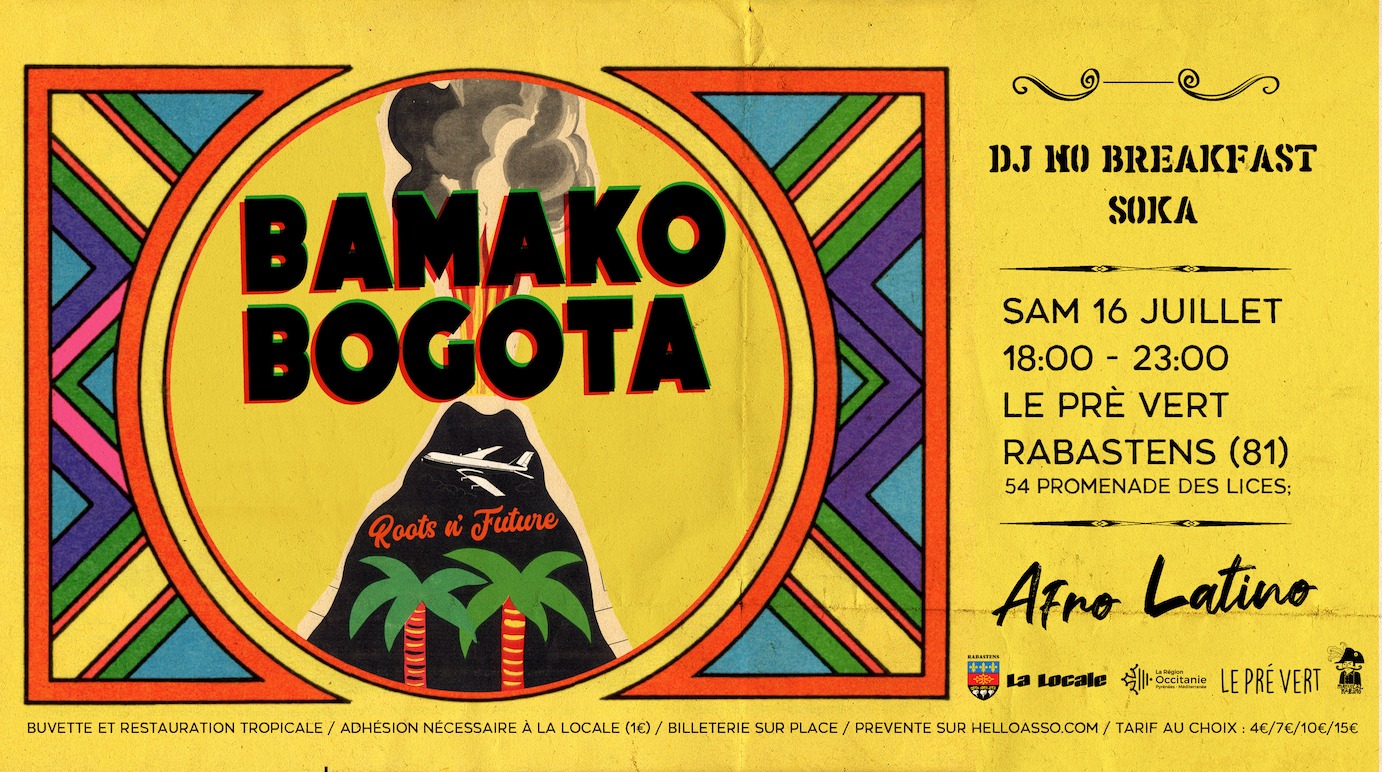 Bamako-Bogota w DJ No Breakfast & Soka @ Le Pré Vert (Rabastens)