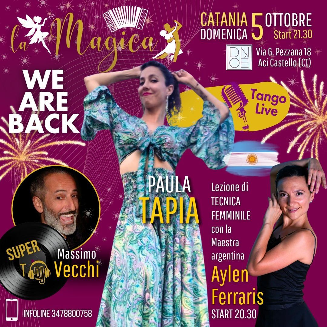 DOMENICA 5 Ott GRAND OPENING ๐ฅ'LA MAGICA' con LIVE MUSIC AQUARIUS โจ