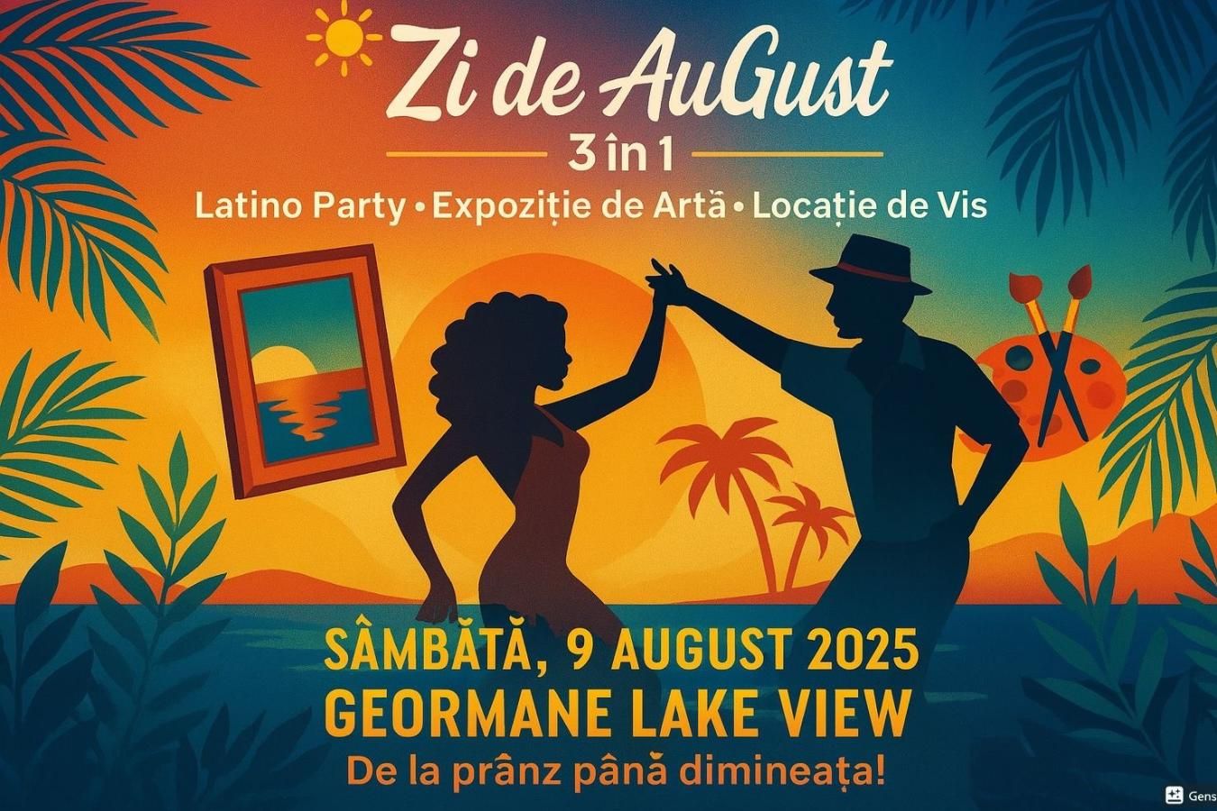 Zi De AuGust 3 în 1 (Latino Party+Expoziție de Artă+ Locație de Vis)