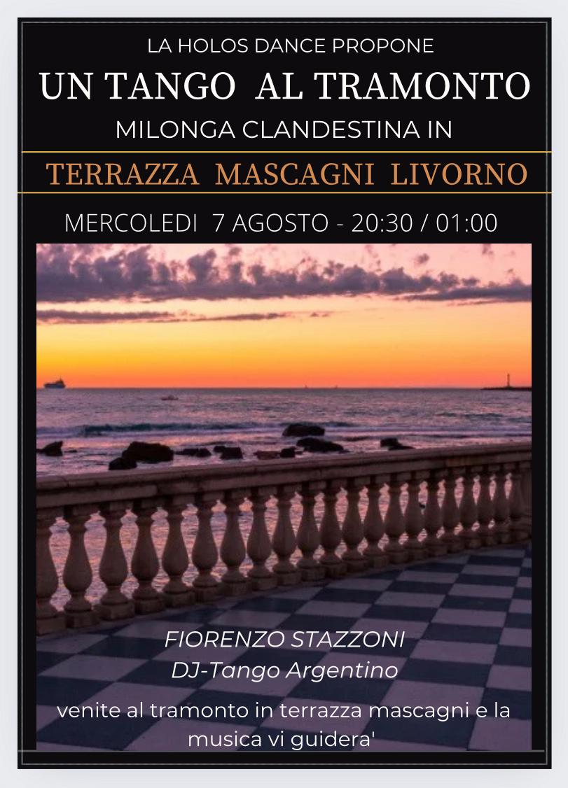 UN TANGO AL TRAMONTO - MILONGA CLANDESTINA IN TERRAZZA MASCAGNI A LIVONRO