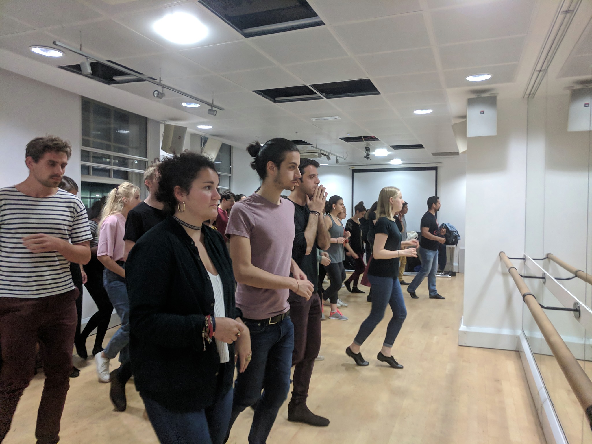 Intermediate advanced salsa class (solo footwork)