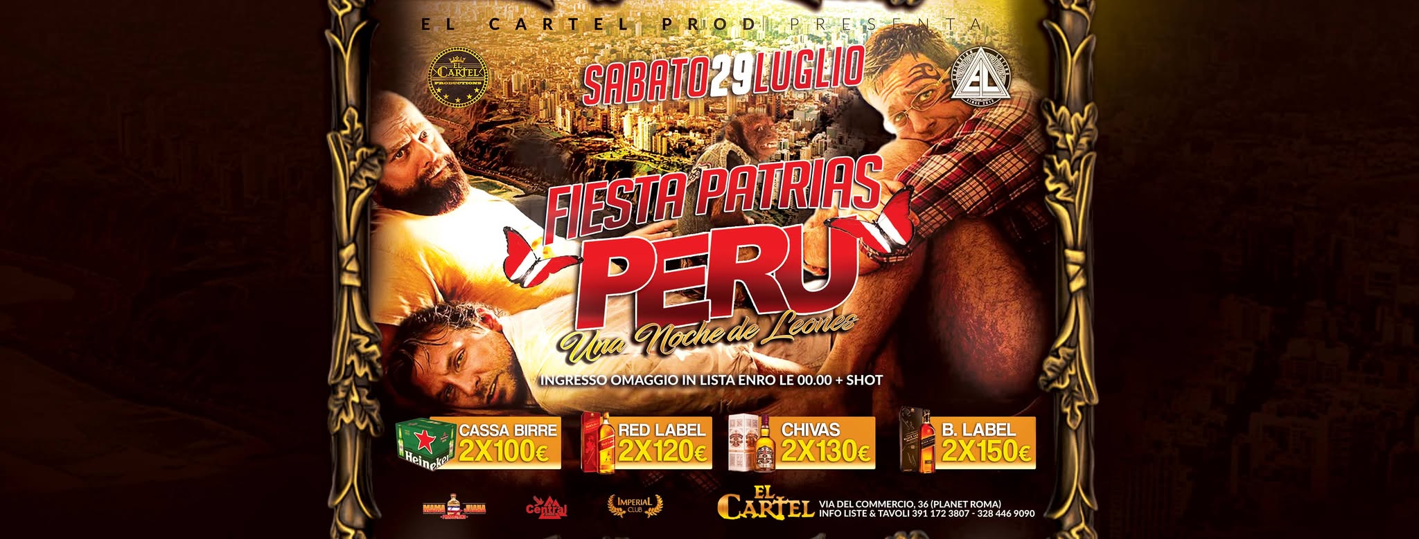 El Cartel Presenta• Fiestas Patrias De Peru • Free Entry in Lista•
