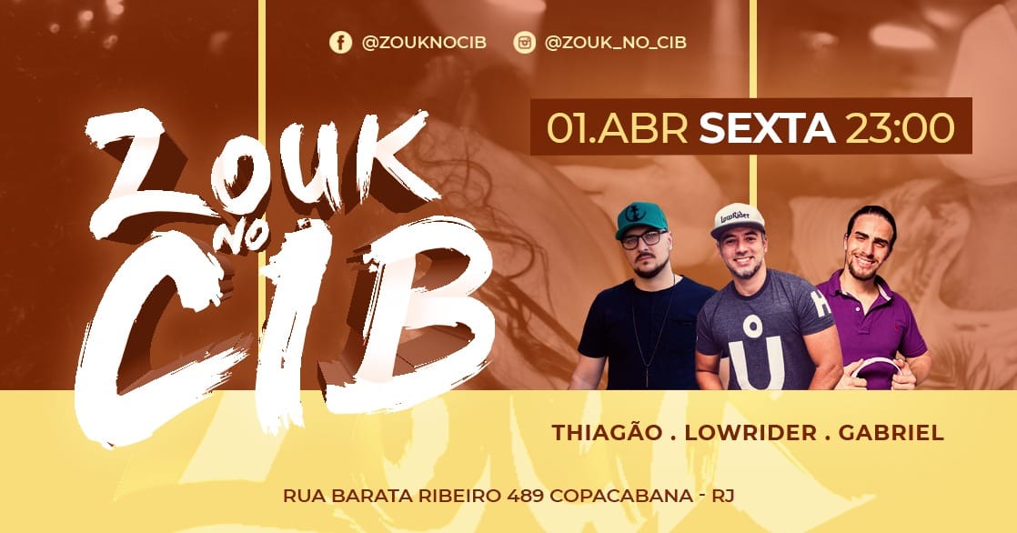 ZOUK NO CIB * Mentira que vai ter CHOCOLATE?!?!?