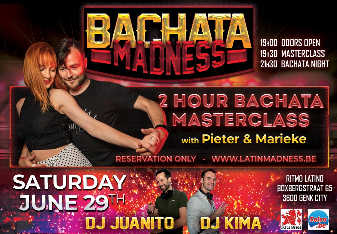 Bachata Madness - June 29th at Ritmo Latino Genk