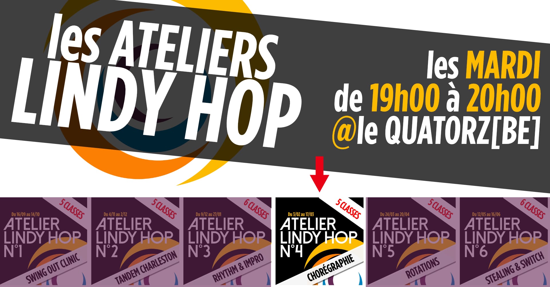 Les Ateliers Lindy Hop - Chorégraphie