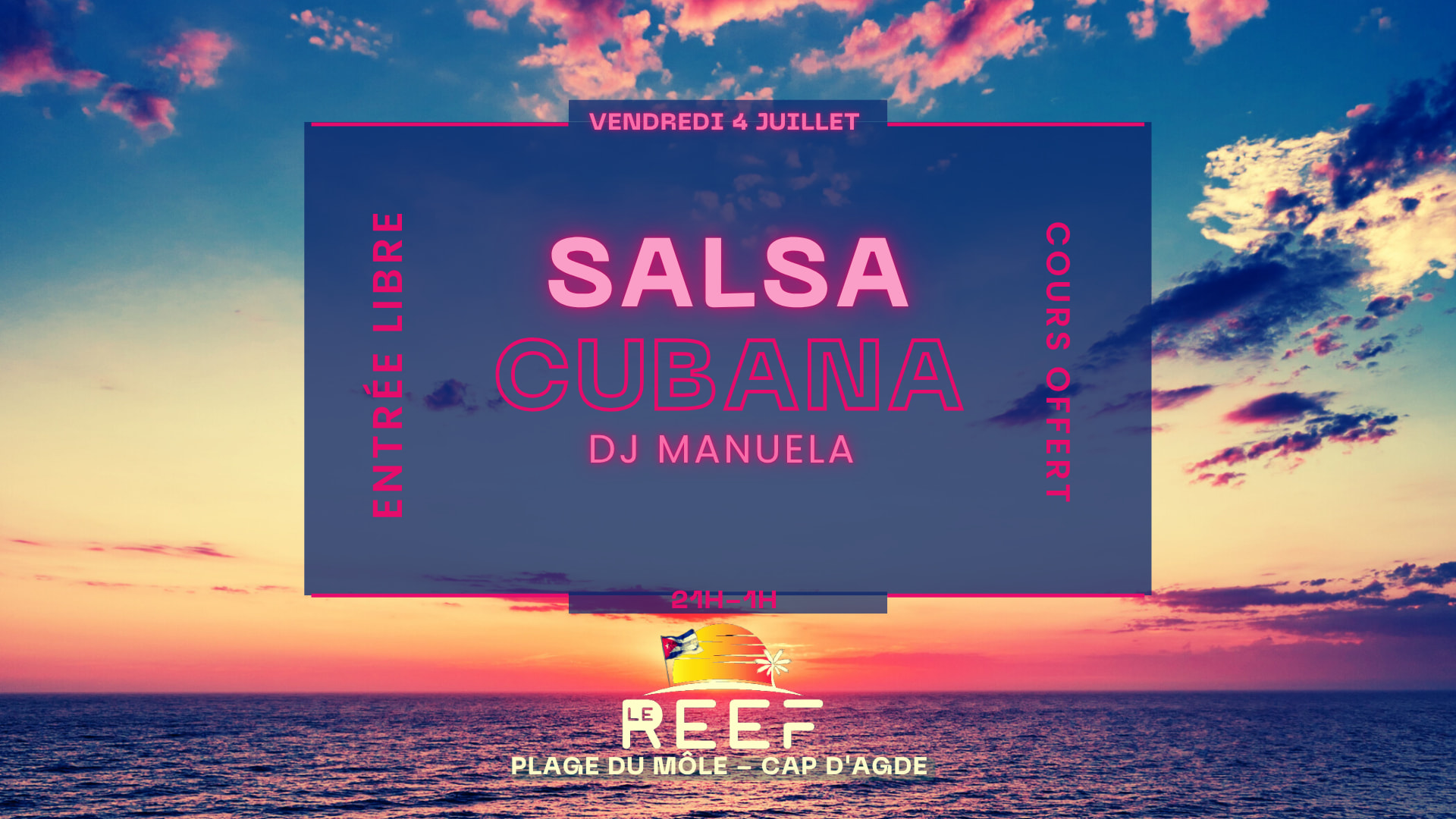 Salsa Cubaine au Reef Cap d'Agde