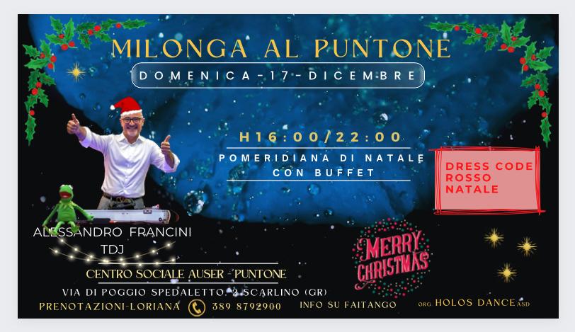 MILONGA POMERIDIANA DI NATALE