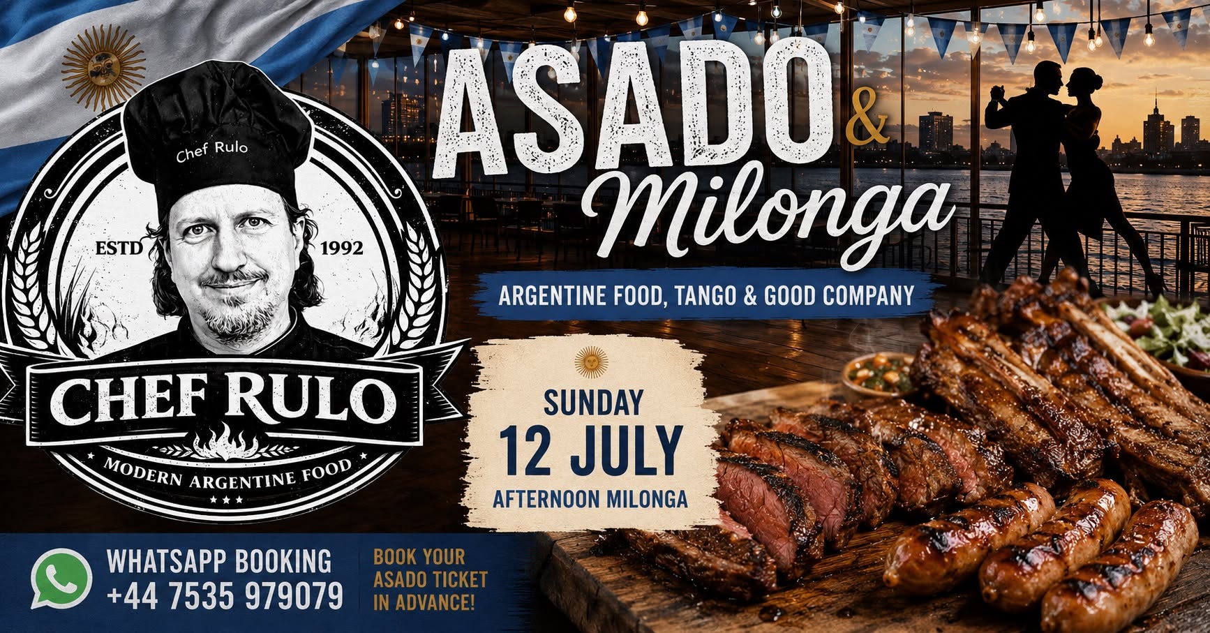 🇦🇷 Abrázame Argentine Asado & Milonga Independence Celebration London
