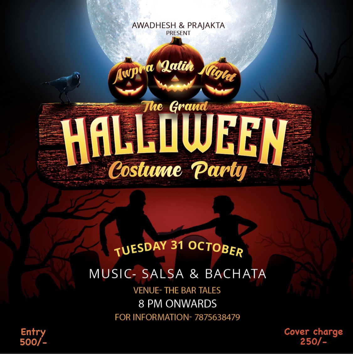 The Grand Halloween Party-Awpra Latin Night