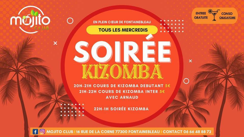 Cours et soirée kizomba à Fontainebleau