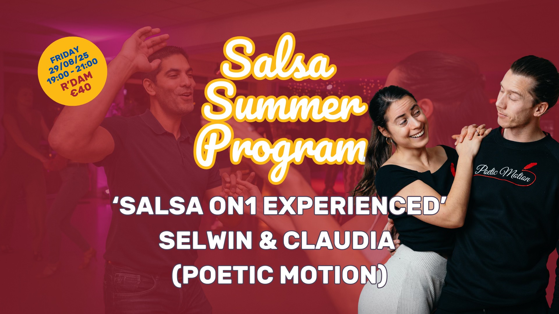 CANCELLED! Workshop SALSA ON1 EXPERIENCED by SELWIN & CLAUDIA (Poetic Motion)