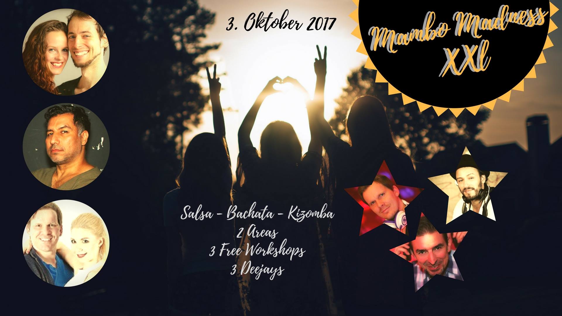 Mambo Madness XXL 2 Areas 3 Free Workshops 3 Deejays