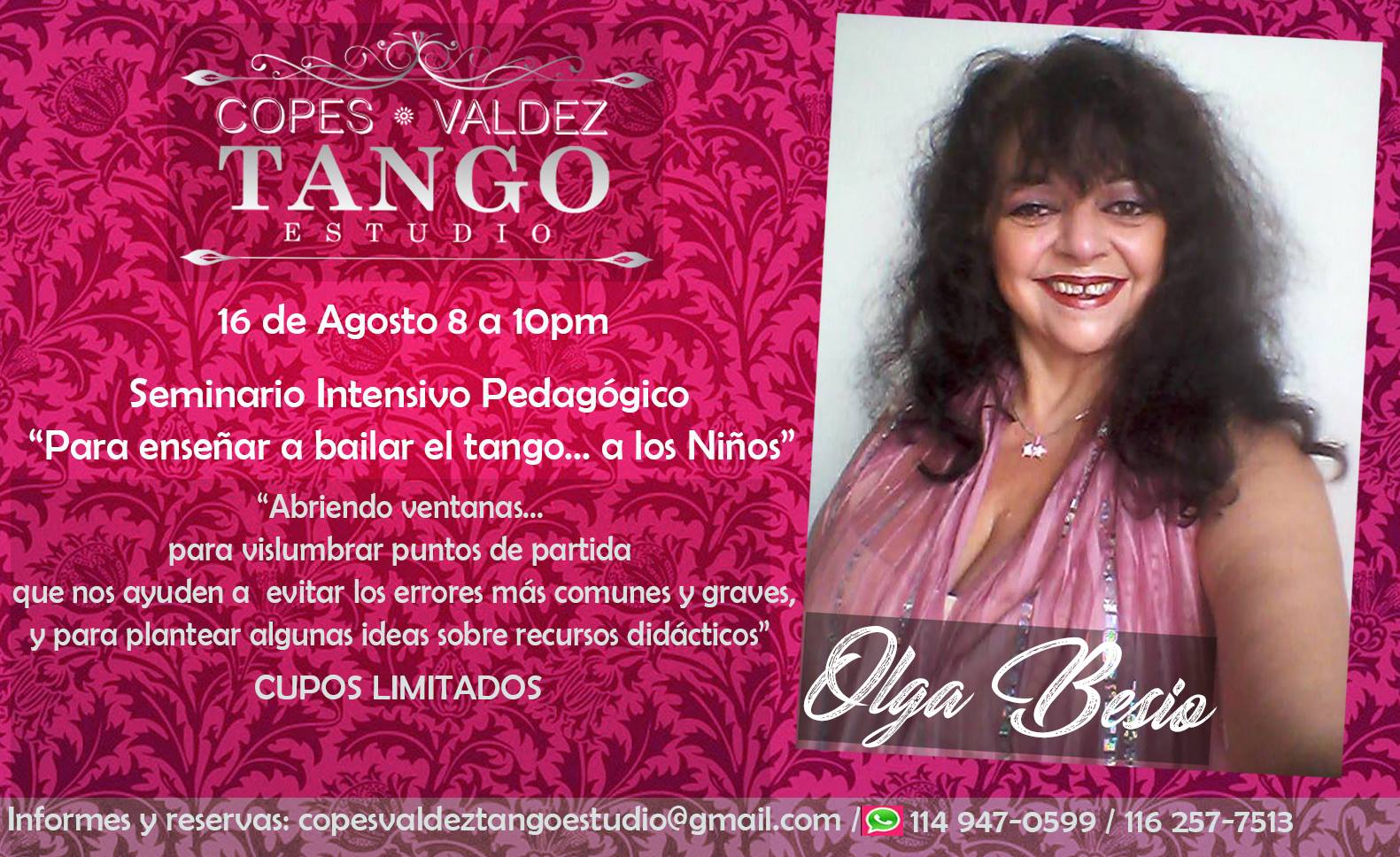 Para enseñar a bailar el Tango a los Niños