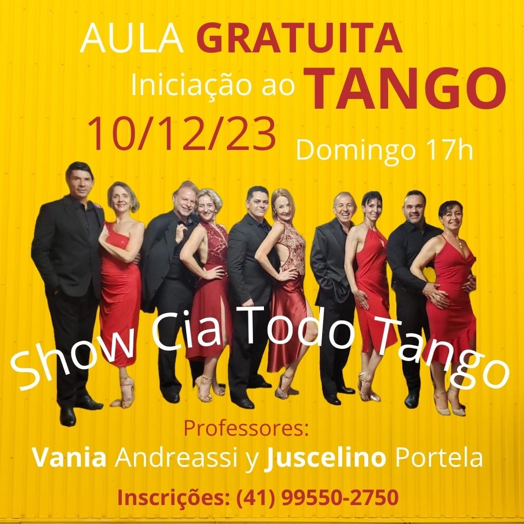Aula de Tango Gratuita para Iniciante 10 12 23