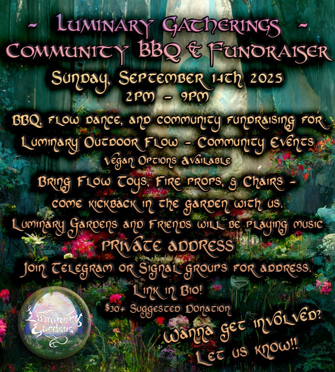 Luminary Gatherings Community BBQ & Fundraiser!