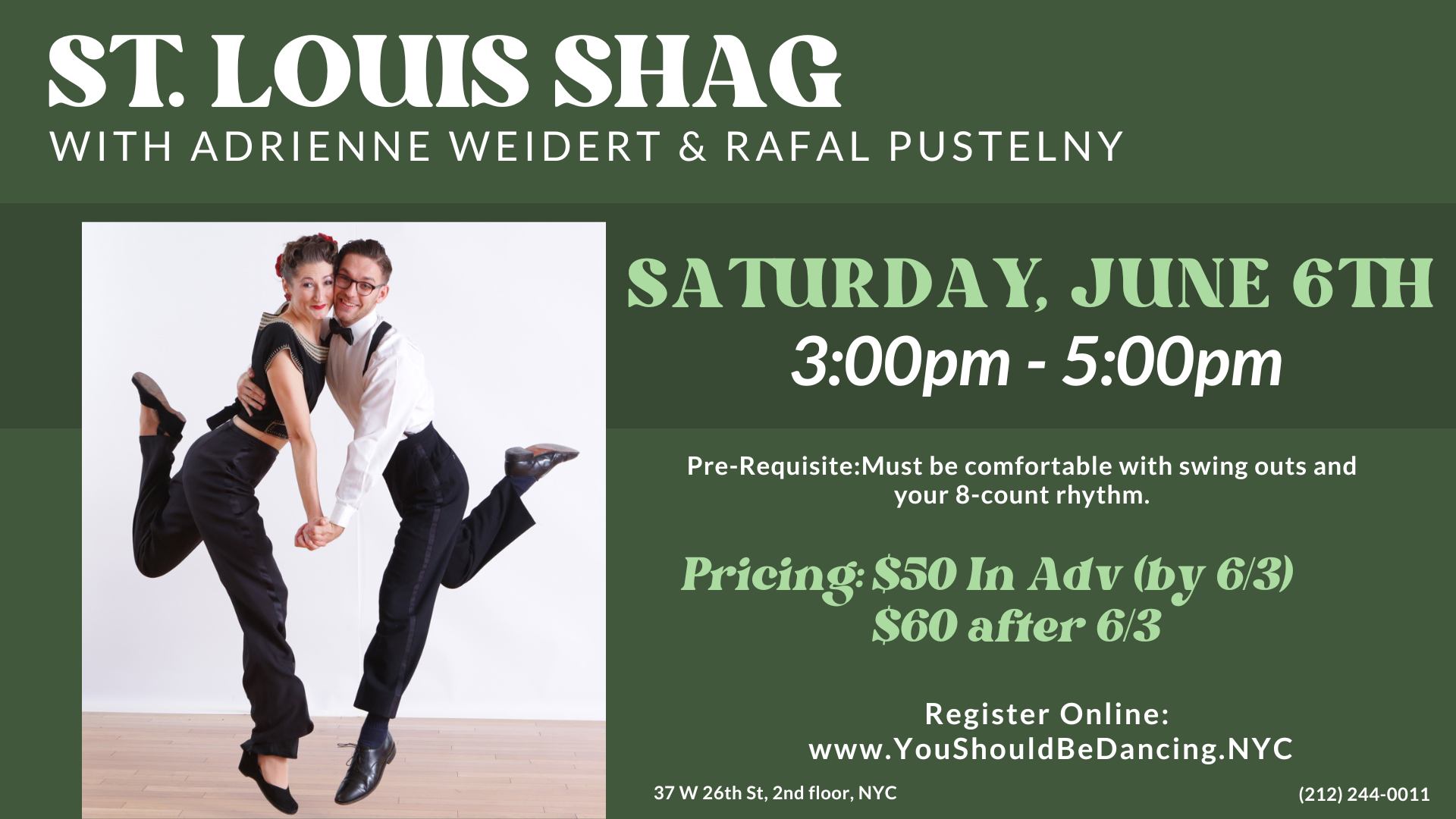 ST. LOUIS SHAG with Adrienne Weidert & Rafal Pustelny