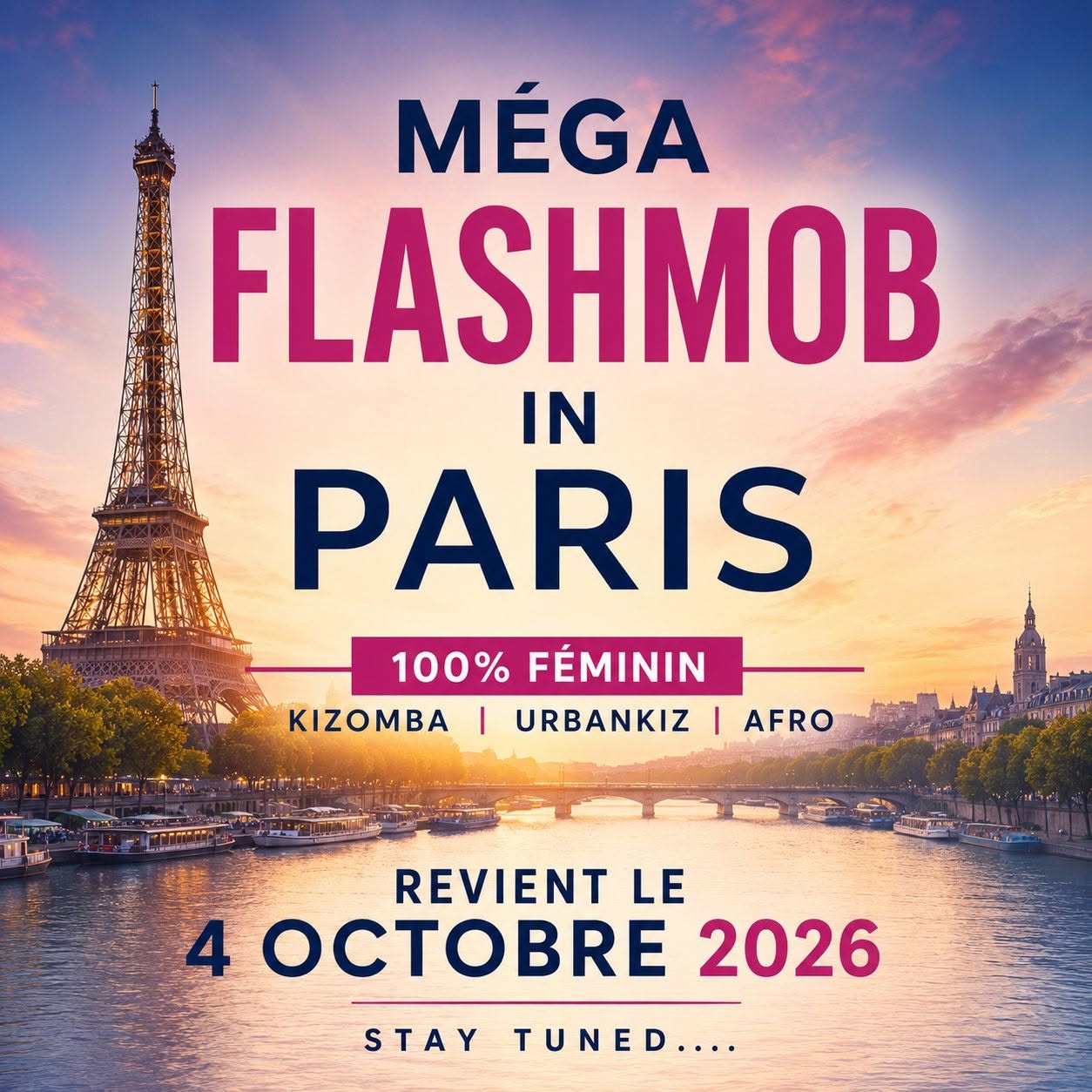 Méga Flashmob in Paris 100% Féminin 2026 Ed.3