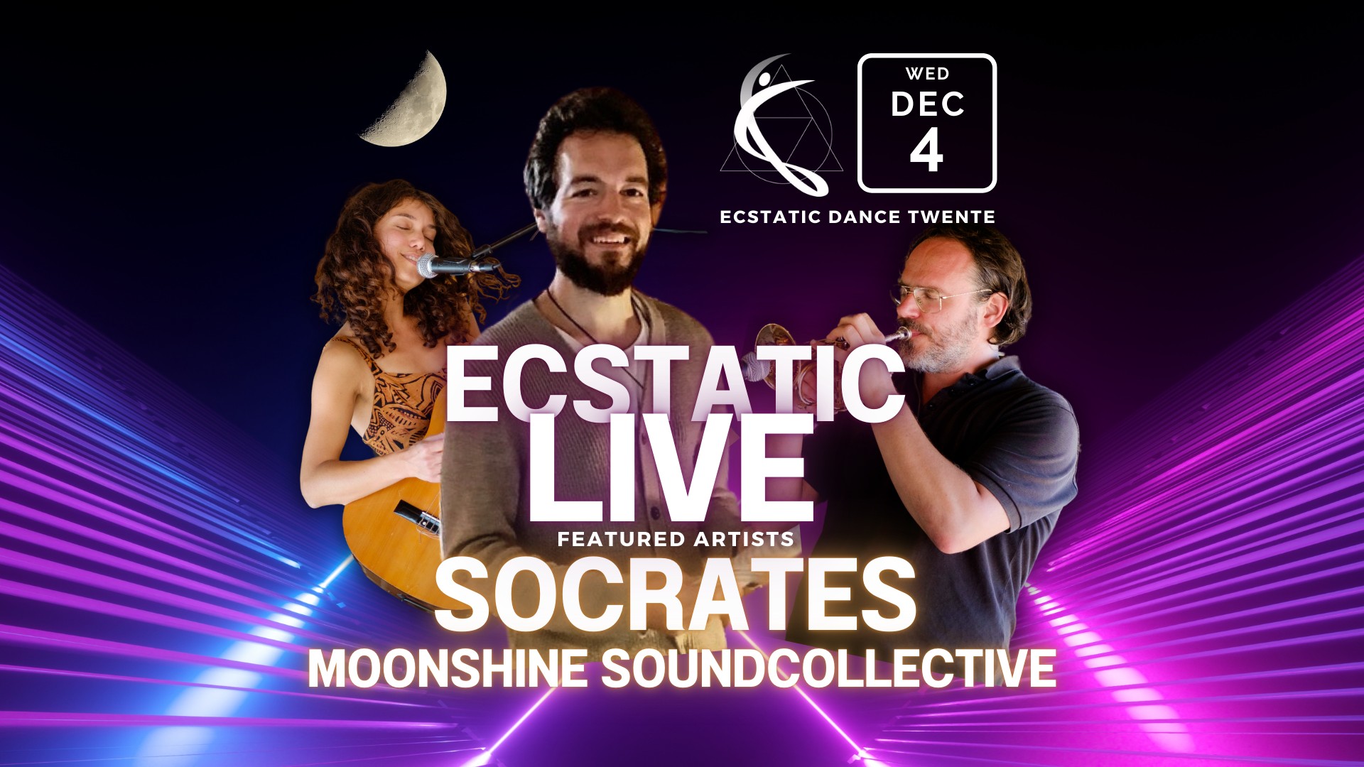 SOCRATES & MOONSHINE SOUNDCOLLECTIVE Live Ecstatic Dance Twente✨