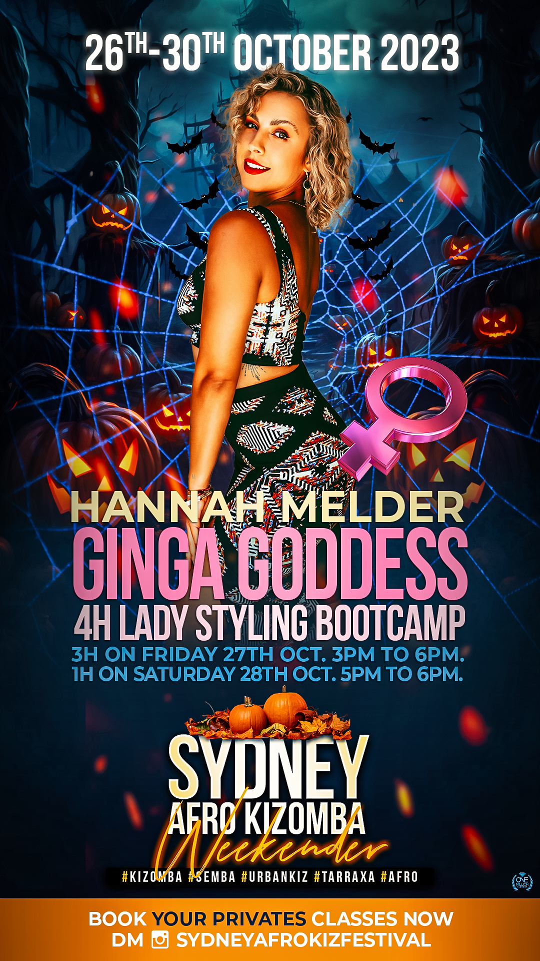 Hannah Melder Ginga Goddess IN SYDNEY - 4hrs Bootcamp + Show