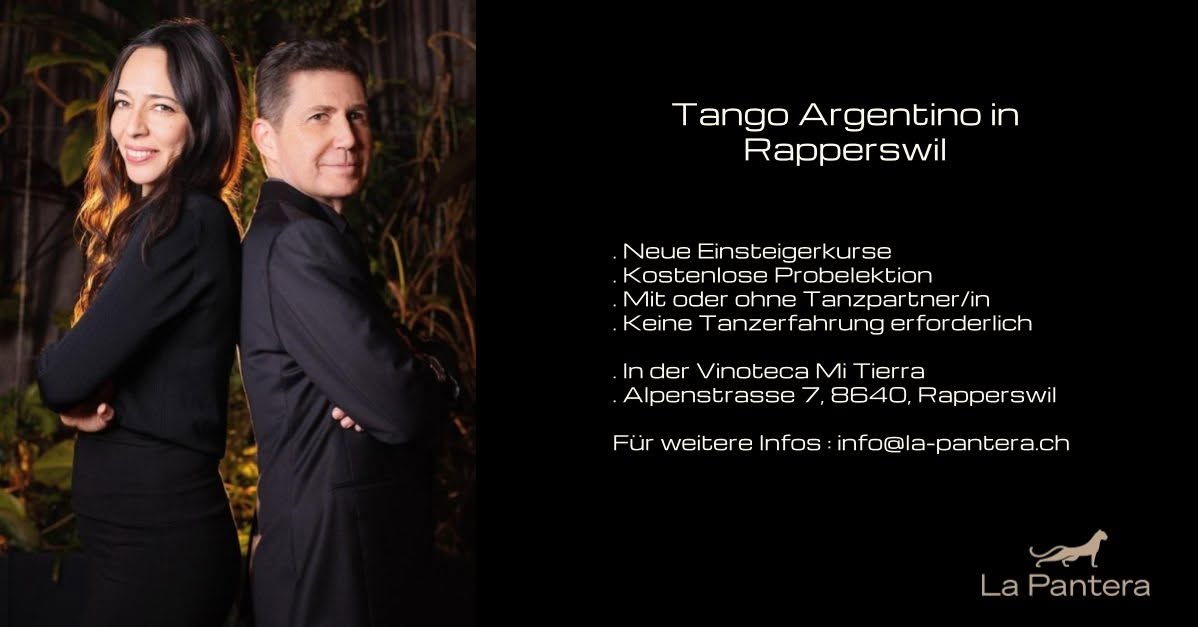Tango Argentino Einsteigerkurs in Rapperswil - Kostenlose Probelektion!