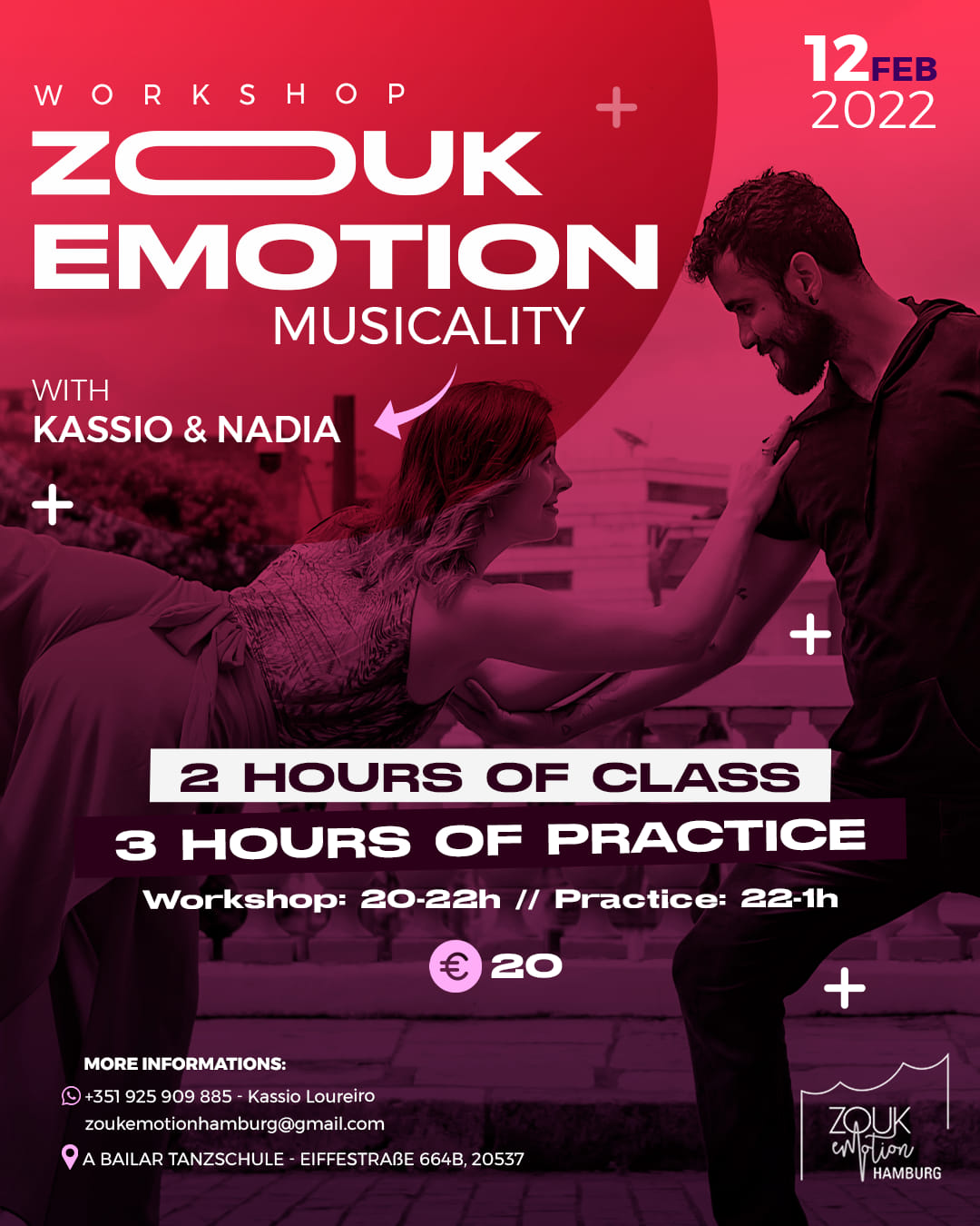 Workshop Brazilian Zouk with Kassio and Nadia