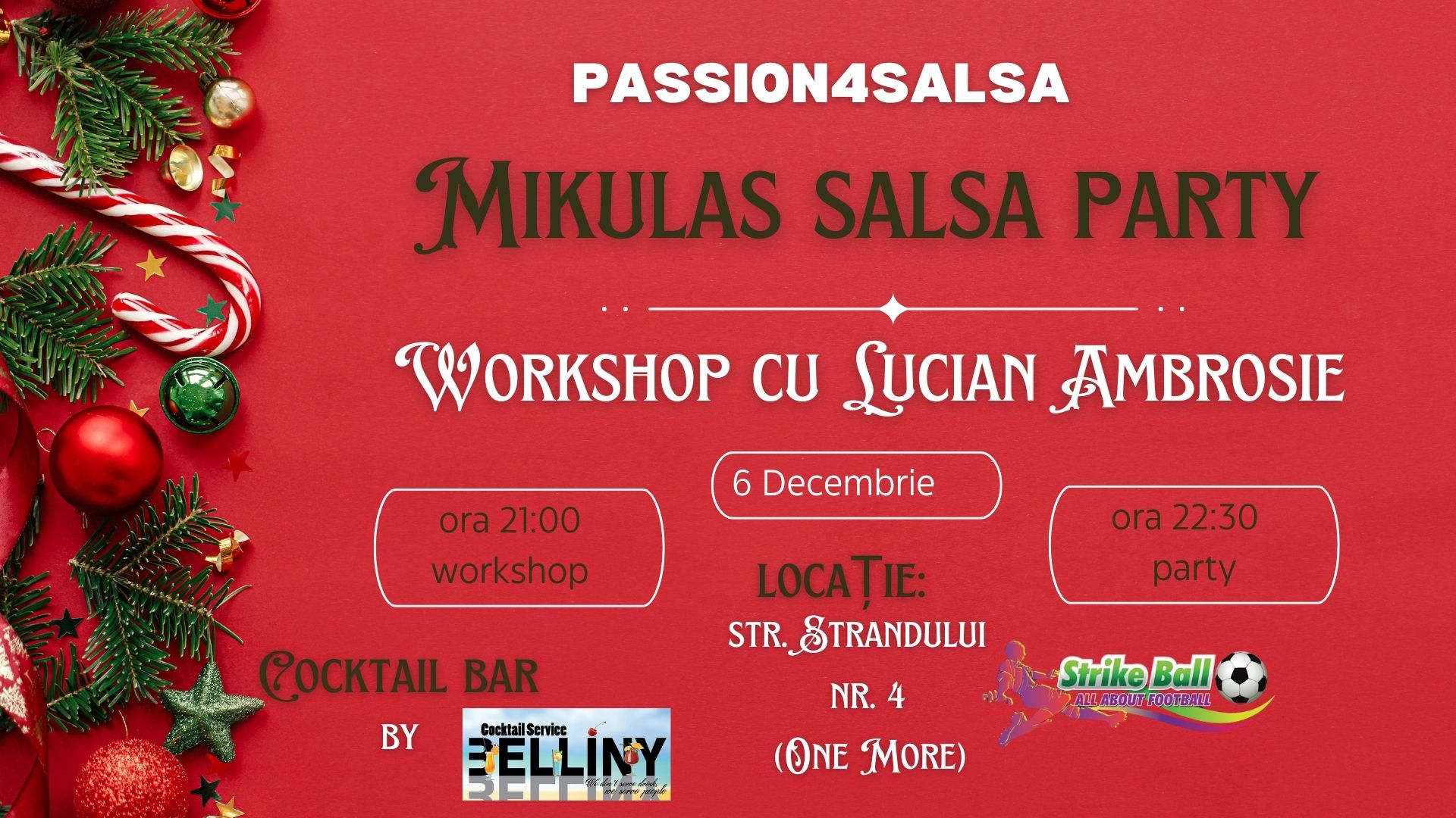 Mikulas Salsa Party + Workshop cu Lucian Ambrosie