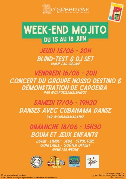 WEEK END MOJITO Avec CUBANAMA