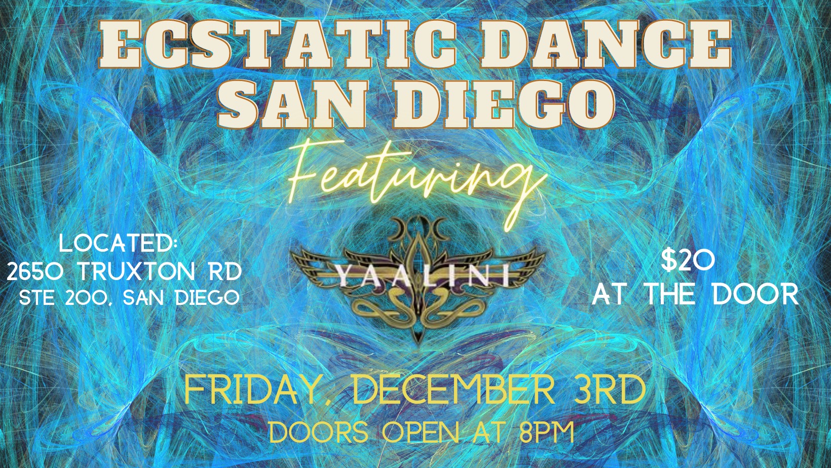 Ecstatic Dance San Diego Featuring Yaalini